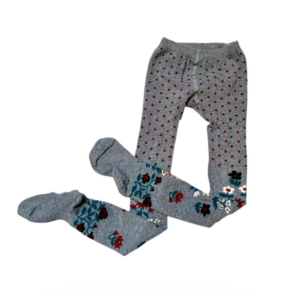 Hanna Andersson Flower Tights Size 5-7